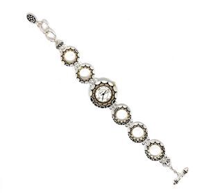 Geneva Silver Plated Ladies Watch Band #1024